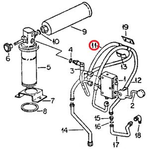 104224C1U Hose, Hyd Seat Valve