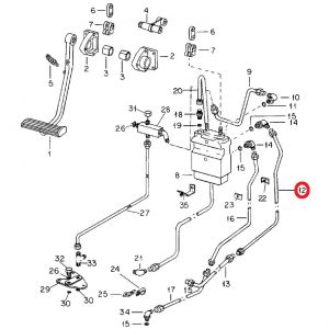 104448C2U Tube, LH Front Brake