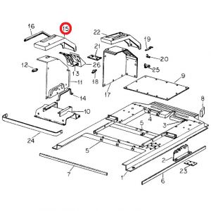 104570C2U Cover, 1586 LH Console