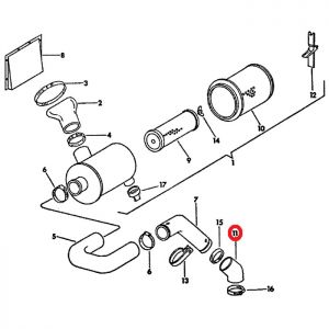 104598C1U Hose, Air Intake Manifold