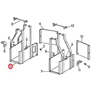 104859C3U Battery Box, LH 86 Series