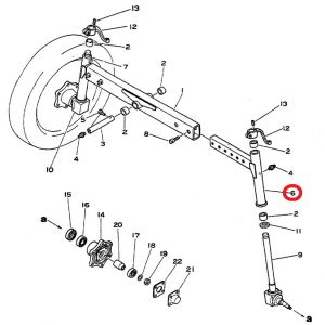 1060977C91U Axle, LH