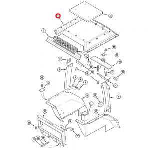 106303A3 Headliner, Rear Cab