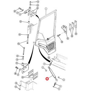 1280263C1. Gas Strut, Cab Door