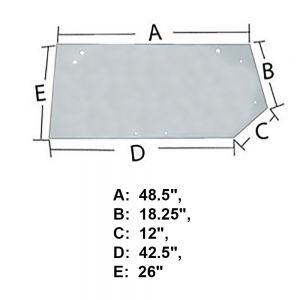240875A1 Glass, Rear Window
