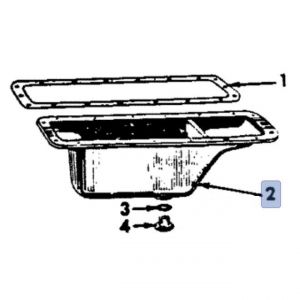 355735R92U Oil Pan, 100 no plugs