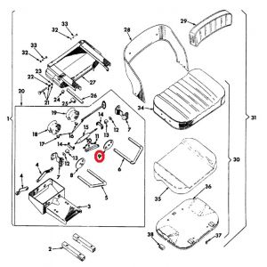 375121R91 Plate, Seat Suspension