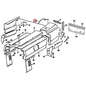 399306R2U Grab Handle, RH 06/56/66 Series