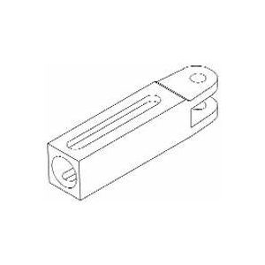 400836R1 Clevis, lateral limiter