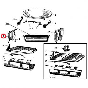 51182DU Seat Support Bracket, RH A/B