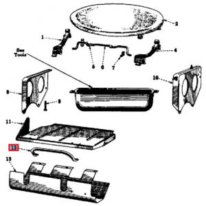 51261D Footrest, A