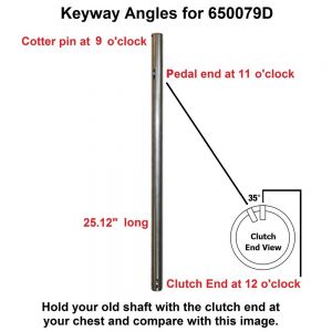 650079D Clutch & Brake Pedal Shaft, Band