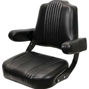 7745 Seat, 56/66 Pleated Black Vinyl