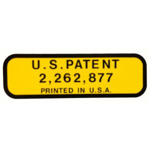 8000219 Decal, US Patent