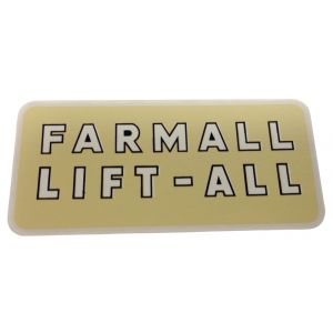 8000225 Decal, Farmall Lift-All