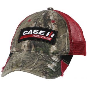 BC163 Case Ag Trucker Hat, Red Mesh Realtree
