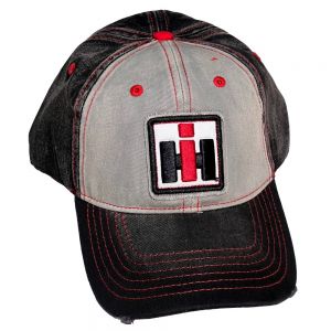 BC172 IH Logo Hat, Distressed Denim Unstructured 