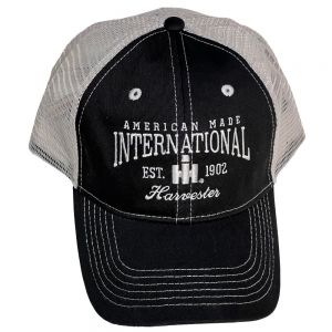 BC173 IH American Made Hat, Grey Mesh Back Stitched Logo