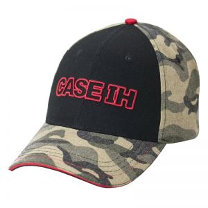 BC178 Panel Twill Cap, CASE IH Two-Tone Washed Camo
