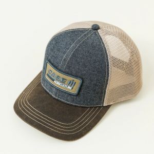 BC179 Trucker Hat, CASE IH Two-Tone Denim Front