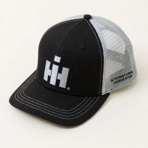BC182 Trucker Hat, Silver IH Logo on Black