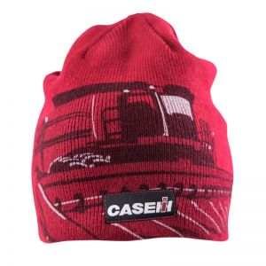 BC186 Knit Beanie, Case IH Reversible Tractor Print
