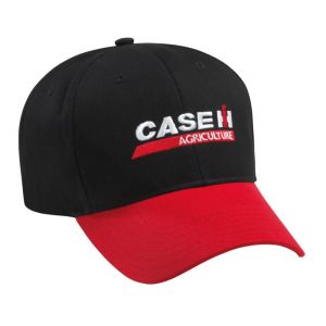 BC203 Case IH BLACK RED CHINO HAT