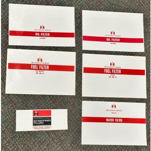 BC7502 Decal Set of 6, Filter Wraps Red