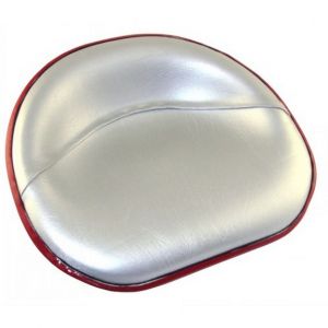 R6177 Pan Seat, Rail Mount Silver Vinyl