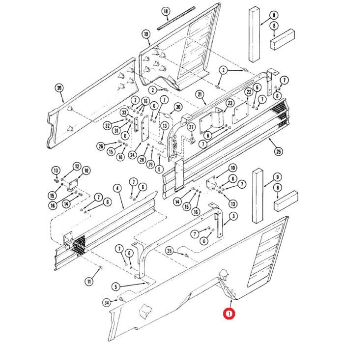 105506A1 Hood Panel, Lower RH