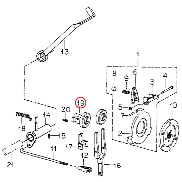 117244C1 Throw Out Bearing Assy, 184