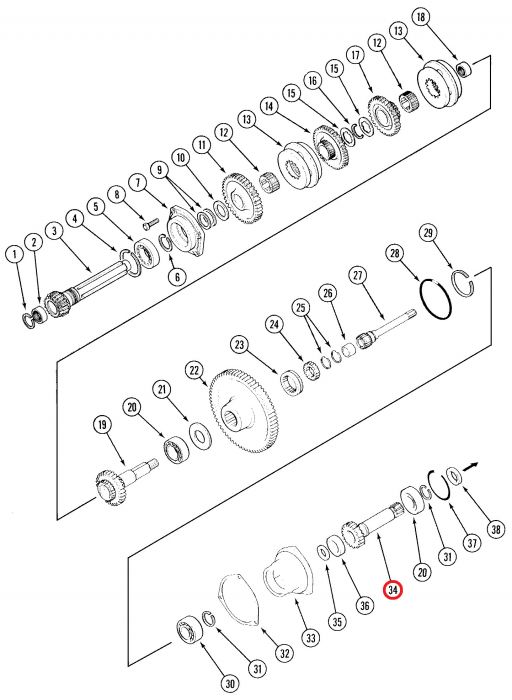 1342556C2 Shaft, IPTO 21t