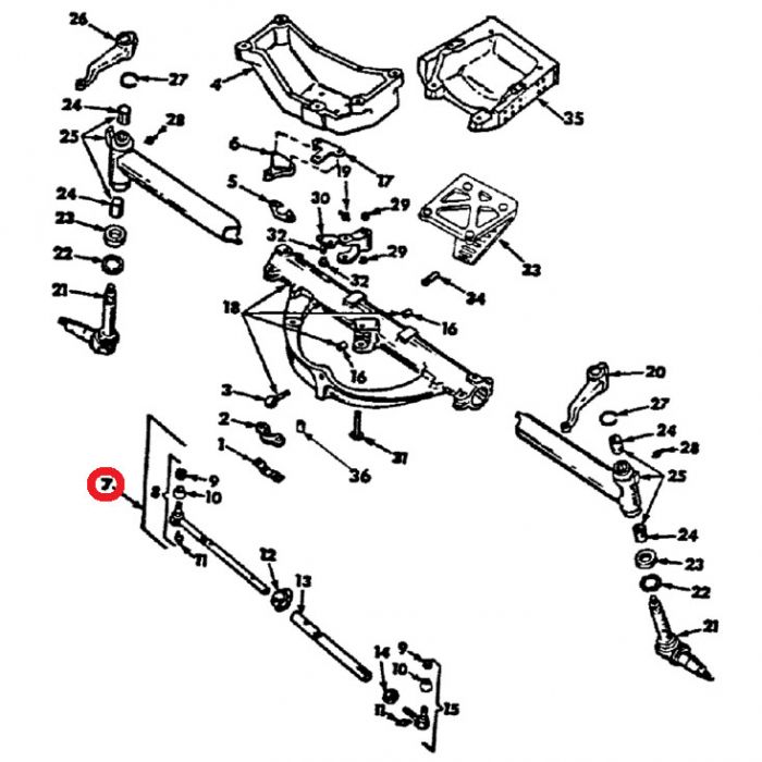 223313-1C Tie Rod Assembly, 1 Clamp
