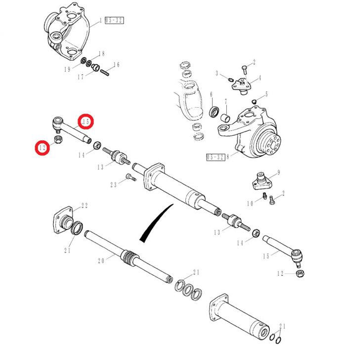 247523A1 Power Steering Cylinder End