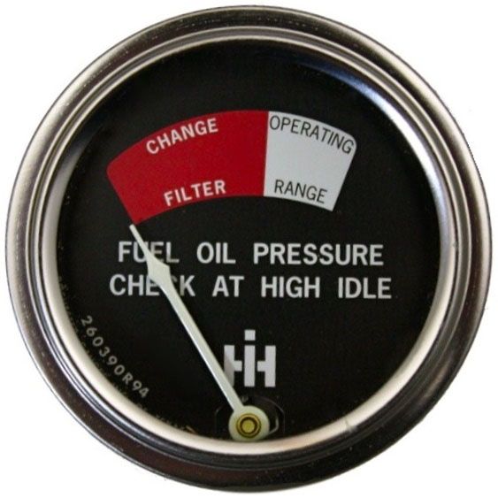 ID9,Diesel MTA WD6 Fuel Pressure Gauge fits-IH MD MDV ID6 400,450,600,650
