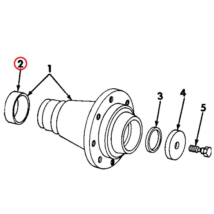 379244R1 Wear Ring, Rear Wheel