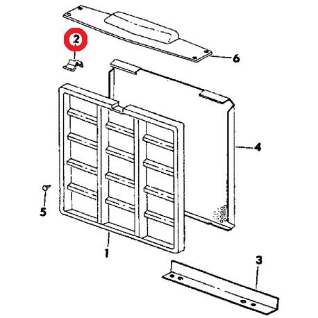 531223R1 Spring Clip, Grille