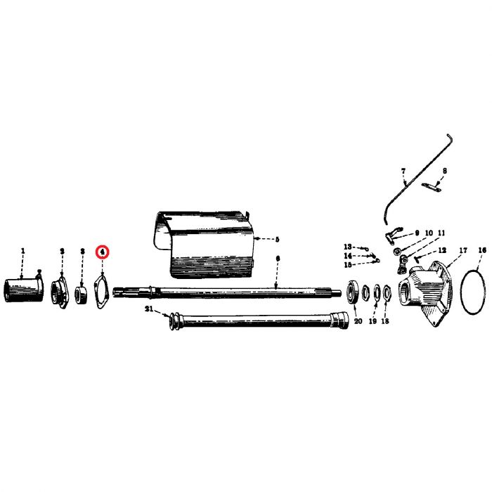 66374D Gasket, PTO Oil Seal Retainer
