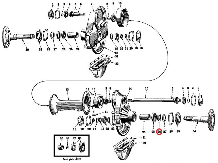 71697C1 Seal, Rear Axle