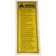 220776A2 Decal, Warning Forward Neutral Reverse