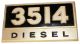 2752831R1U Emblem, 3514 Diesel