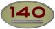 369084R1. 140 Oval Side Emblem, Remanufactured