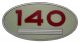 369084R1U 140 Side Emblem, Oval