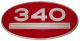 369110R1U 340 Row-Crop Emblem
