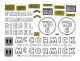 I143S WD6 Decal Set, Mylar 1945-53