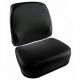 S118582 Cushion Set, Black Vinyl 1086