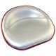 S357520N Pan Seat, 4-Bolt Mount Silver Vinyl