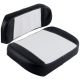 S388453 Seat Cushion Set, Black & White Vinyl
