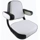 S399211AB Complete Replacement Seat, Black/White Vinyl