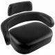 S400720 Cushion Set, B&W, w/ Upper Back